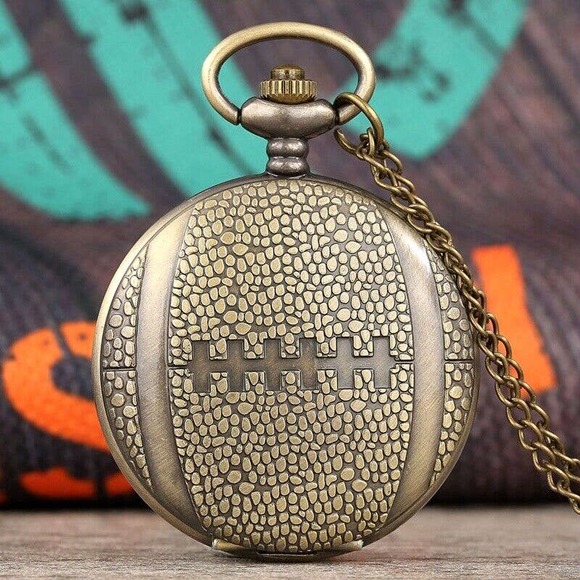 Other - Football Pocket Watch NEW Sports Gift Rugby Pigskin Player MVP Award Prize